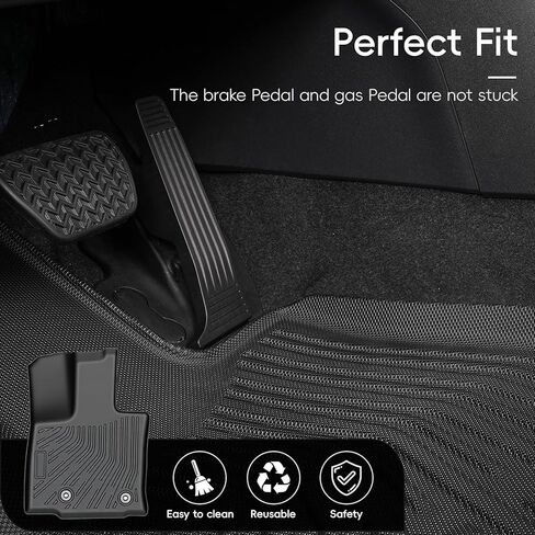 Floor Mats for 2026 Toyota RAV4 Hybrid (Not for Phev) TPE All Weather Protection Trunk Cargo Liner with 2nd Row Backrest Protector Full Set Anti-Slip Waterproof Custom Fit RAV4 Mat Accessories in Saudi Arabia