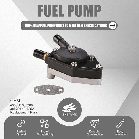 New Fuel Pump for Johnson Evinrude Outboard 20-140HP Engines 0438556 438556 0398387 398387 0432451 Replacement Parts in Saudi Arabia