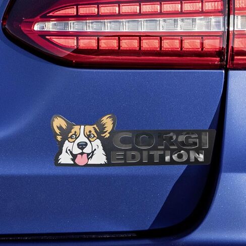 YoRise 3D Dog Edition Car Badges, Acrylic Laser Cutting Automotive Bumper Emblems, Funny Cute Animal Vehicle Exterior Decoration Sticker Decal for RV, SUV, Boat, Truck (Labrador) in Saudi Arabia