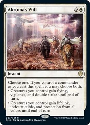 Click image to open expanded view Magic: The Gathering - Akroma's Will - Commander Legends in Saudi Arabia