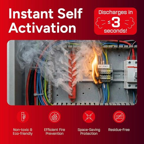 Small Automatic Fire Extinguisher – Non-Toxic, Compact & Maintenance-Free Household Fire Protection for Electric Boxes, Solar Generators, Vehicles, Lithium Batteries, Ship Cabins. in Saudi Arabia