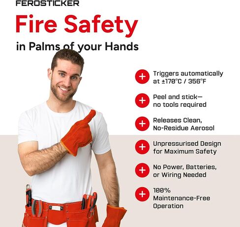 Small Automatic Fire Extinguisher – Non-Toxic, Compact & Maintenance-Free Household Fire Protection for Electric Boxes, Solar Generators, Vehicles, Lithium Batteries, Ship Cabins. in Saudi Arabia