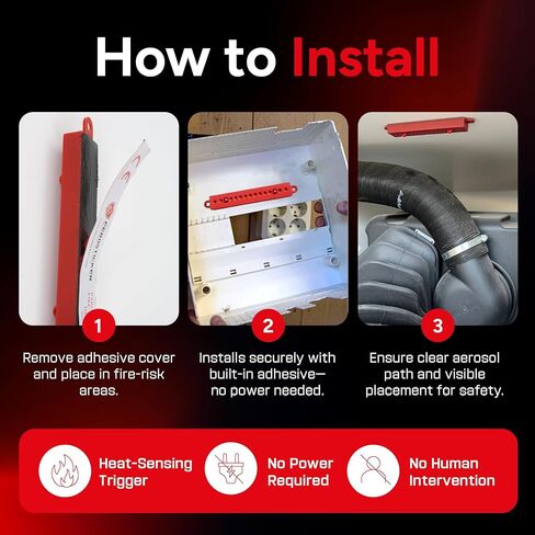 Small Automatic Fire Extinguisher – Non-Toxic, Compact & Maintenance-Free Household Fire Protection for Electric Boxes, Solar Generators, Vehicles, Lithium Batteries, Ship Cabins. in Saudi Arabia