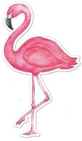 Pack of 4-3 Inch Stickers - Pink Flamingo Vinyl Decal Sticker in Saudi Arabia