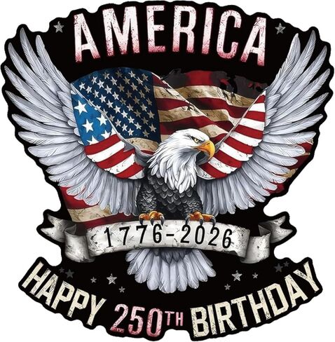 America Car Window Decals 250th Anniversary USA Merchandise 250 Years Anniversary USA Stickers Patriotic Vinyl Bumper Sticker Set for Vehicles Water Bottles Tumbler Helmet Car Windows in Saudi Arabia