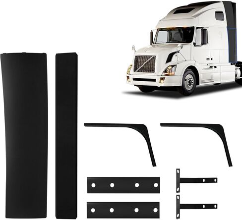 Cab Cabin Lower Sleeper Fairing for Volvo VNL 1997-2017, Large Left Driver Side, Includes Brackets in Saudi Arabia
