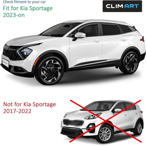 CLIM ART in-Channel Incredibly Durable Rain Guards for Kia Sportage 2023-2026, Original Window Deflectors, Vent Window Visors, Vent Deflector, 4 pcs. - 623043 in Saudi Arabia
