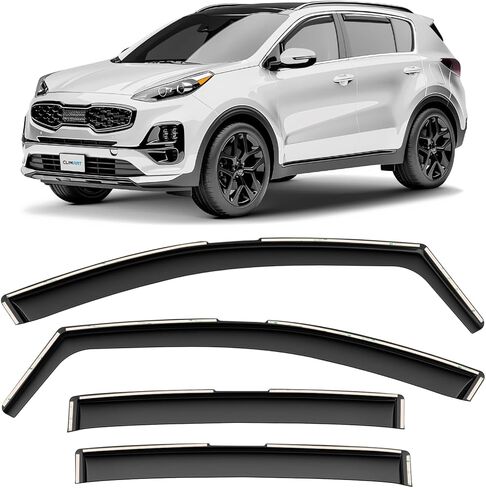 CLIM ART in-Channel Incredibly Durable Rain Guards for Kia Sportage 2023-2026, Original Window Deflectors, Vent Window Visors, Vent Deflector, 4 pcs. - 623043 in Saudi Arabia