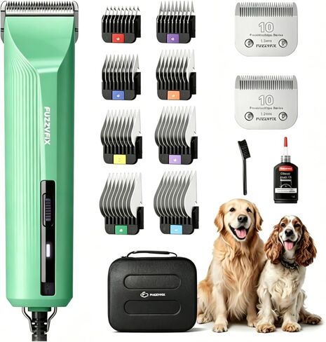 Dog Grooming Kit, 4 in 1 Quiet Pet Clippers for Grooming Supplies, Cordless Dog Paw Trimmer Dog Nail Grinder, Professional Long Hair Shaver for Matted Hair Cat and Small Dogs Thick Coats in Saudi Arabia