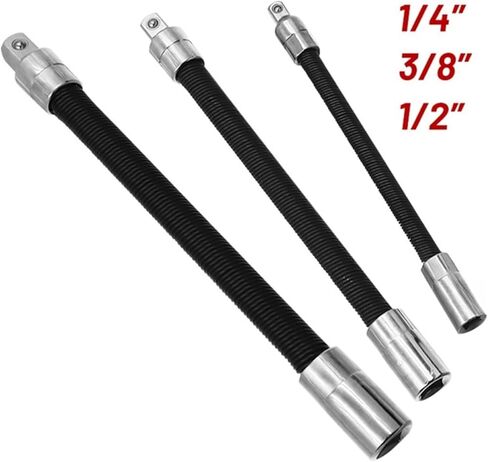 1/4 3/8 1/2 Impact Socket Set Flexible Extension Rod Drive Adapter Socket Spanner Mechanical Workshop Tool for Wrench Automotive in Saudi Arabia