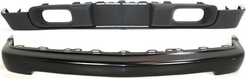 طقم استبدال المصد الأمامي Garage-Pro لسيارة شيفروليه S10 Base ZR2 ZR5 1998-2004، غطاء المصد الأمامي، الدفع الرباعي، فولاذ أسود مطلي بدون فتحات قولبة، للنماذج بدون مظهر LS، يستبدل #15007660 in Kuwait