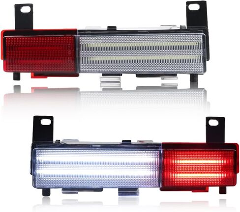 Rear Side Marker Lights Housing Compatible with Chevy Corvette C4 (base, Grand Sport, ZR1) 1988-1996, [DOT] [IP67 Waterproof] Rear Turn Signal Marker Light Cover [No Bulbs], Smoked Lens in Saudi Arabia