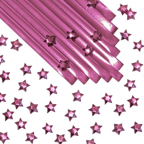 500-Strips Silver Sparkle Foil Paper Strips for Making Origami Stars, Lucky Stars, Puff Stars. Reflective Mirror Shiny Paper Strips, 0.5 x 11 inch. (Silver Sparkle) in Saudi Arabia