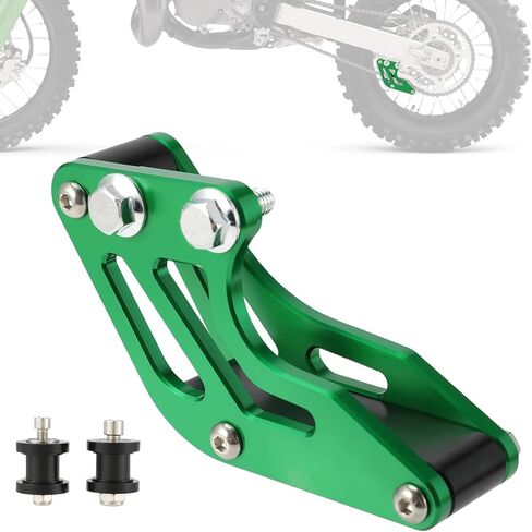 Motorcycle Chain Guard Guide Protector + Chain Roller Wheels CNC Red - Universal for XR CRF KLX SSR TTR Apollo SDG 50 70 100 110 125 150 Pit Dirt Bike|Smooth Ride|Durable Build|Precise Fit in Saudi Arabia