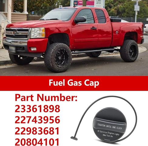 Gas Cap Fuel Tank Cap for Chevrolet Silverado 2011-2013 Fuel Tank Filler Cap Replace for GMC Sierra 2011-2013 Replacement 23361898 1Pcs in Saudi Arabia