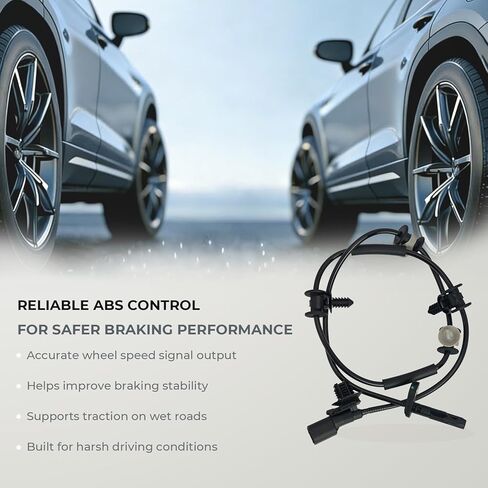 ABS Wheel Speed Sensor 118876100A 0265011597 1188761-00-A 1044761-00-E 1044761-00-F Front Left or Right Driver or Passenger Side Compatible with Tesla Model 3 2017-2024, Tesla Model Y 2020-2024 in Saudi Arabia