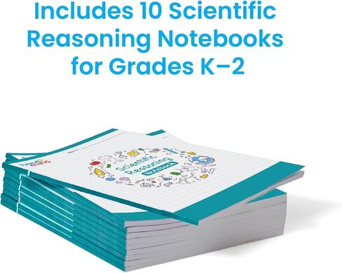 hand2mind Scientific Reasoning Notebook, Grades K–2, Elementary Classroom Must Haves, Science Teacher Supplies, STEM Lab Notebooks for Kids (Set of 10) in Kuwait