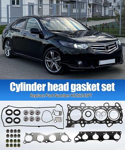 HS26243PT Cylinder Head Gasket Set Fits for Honda Accord/CR-V/Element and Acura Tsx 2.4L L4 16V Dohc Engines (2003-2011 Models),Replaces Part Number HGS228 K24A2 K24A4 K24A8 K24Z1 in Saudi Arabia