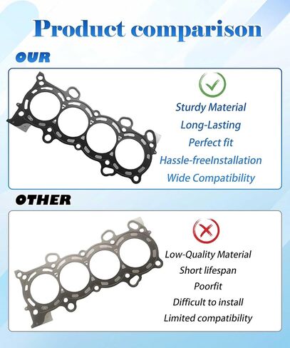 HS26243PT Cylinder Head Gasket Set Fits for Honda Accord/CR-V/Element and Acura Tsx 2.4L L4 16V Dohc Engines (2003-2011 Models),Replaces Part Number HGS228 K24A2 K24A4 K24A8 K24Z1 in Saudi Arabia