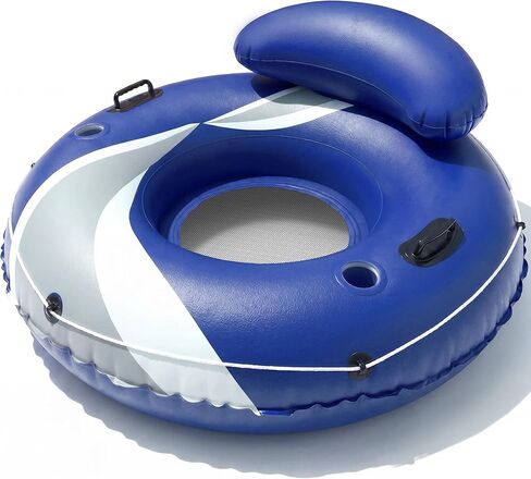 River Tube for Adults, Tube for River Floating, Heavy Duty River Tube for Beach Lake Rafting, River Floats with Mesh Bottom, Puncture-Resistant, Breathable & Fun for Adults, CQ08GN-48'' in Saudi Arabia