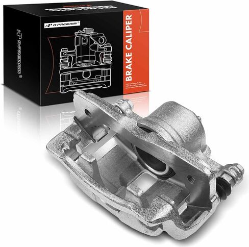 مجموعة فرجار قرص الفرامل A-Premium مع دعامة متوافقة مع موديلات مختارة من Acura وHonda - Civic 2003-2011، RSX 2002-2006، Fit 2007-2008، L4 1.3L، L4 1.5L، L4 2.0L - الجانب الأمامي in Kuwait