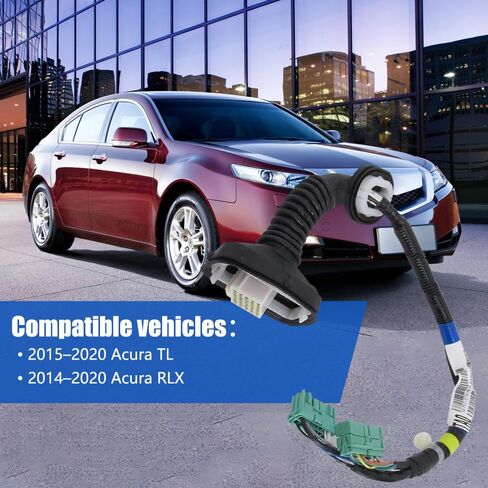 السلك الفرعي لباب السائق الأمامي الأيسر FIT 2010، 2011، 2012، 2013 Acura MDX 3.7L - استبدل OE # 32757-STX-A01، 32757STXA01، موصل تسخير الأسلاك الكهربائية المباشر in Kuwait