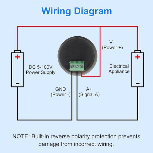 Linkstyle 2 قطعة DC 5V-100V مقياس الجهد الرقمي أمبير، 0.03-10A LED عرض الجهد الحالي مراقب لشاحنة قارب سيارة RV ATV in Kuwait