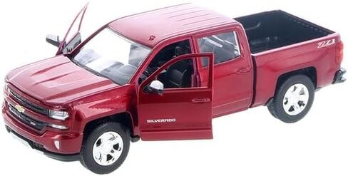 Motormax 2017 1/27 Scale Chevrolet Silverado 1500 Crew Cab Pickup Truck diecast Model in Saudi Arabia