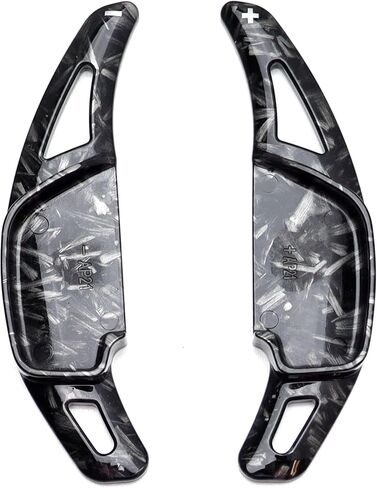 iJDMTOY Forged Caron Fiber Pattern/Style Large Paddle Extensions Compatible with Toyota 2009-2017 Camry (XV50), 2014-2018 Corolla (E170) in Kuwait