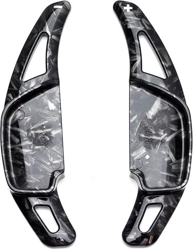 iJDMTOY Forged Caron Fiber Pattern/Style Large Paddle Extensions Compatible with Toyota 2009-2017 Camry (XV50), 2014-2018 Corolla (E170) in Kuwait