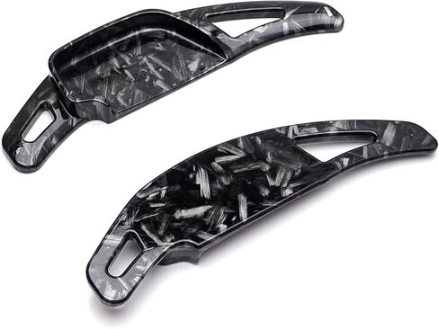 iJDMTOY Forged Caron Fiber Pattern/Style Large Paddle Extensions Compatible with Toyota 2009-2017 Camry (XV50), 2014-2018 Corolla (E170) in Kuwait