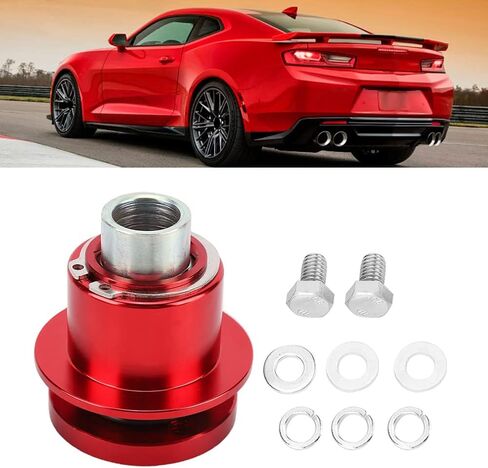 Bnineteenteam Steering Wheel Hub Kit, Car Quick Release 360° Steering Wheel Hub Adapter Kit Fit for 310-101 (Red) in Kuwait