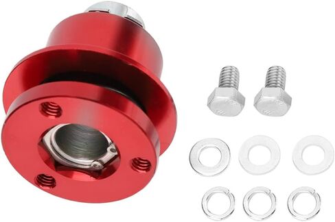 Bnineteenteam Steering Wheel Hub Kit, Car Quick Release 360° Steering Wheel Hub Adapter Kit Fit for 310-101 (Red) in Kuwait