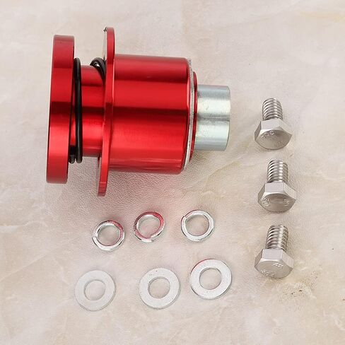 Bnineteenteam Steering Wheel Hub Kit, Car Quick Release 360° Steering Wheel Hub Adapter Kit Fit for 310-101 (Red) in Kuwait