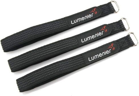 Lumenier Indestructible Kevlar Lipo Strap - 16x300mm (3pcs) - 0.3 - Black in Kuwait