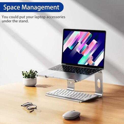 Aluminum Laptop Stand, Ergonomic Detachable Computer Stand, Notebook Riser Compatible with Air, Pro, Dell, HP, Lenovo More 10-15.6" Laptops in Saudi Arabia