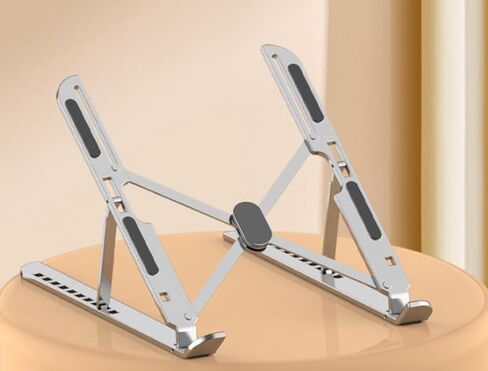 Portable Laptop Stand, Adjustable Laptop Holder Riser Computer Stand for Desk Notebook Mount, Foldable Aluminum Alloy Computer Riser in Kuwait