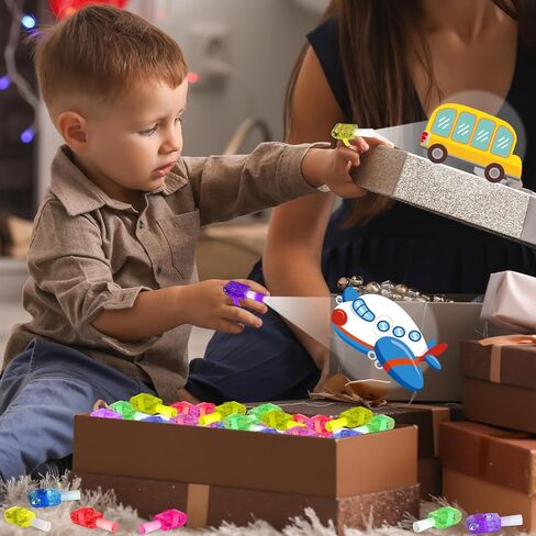 36PCS Transportation LED Finger Lights Traffic Party Favors Glow in the Dark Light Up Finger Lights Traffic Car Themed Toys Bulk for Birthday Party Goodie Bag Stuffer Birthday Gifts Classroom Prize in Saudi Arabia