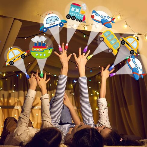 36PCS Transportation LED Finger Lights Traffic Party Favors Glow in the Dark Light Up Finger Lights Traffic Car Themed Toys Bulk for Birthday Party Goodie Bag Stuffer Birthday Gifts Classroom Prize in Saudi Arabia