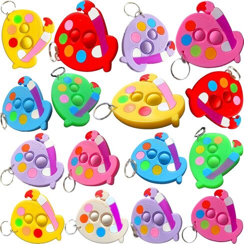 30 Packs Paint Mini Pop Fidget, Autism Sensory Birthday Birthday Party Favors Gifts for School Classroom, Adult and Kids in Kuwait
