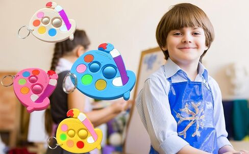 30 Packs Paint Mini Pop Fidget, Autism Sensory Birthday Birthday Party Favors Gifts for School Classroom, Adult and Kids in Kuwait