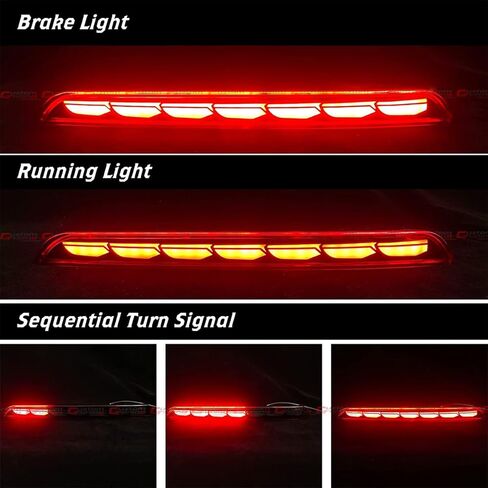 Rear Bumper Side Reflector Smoked Lens LED Sequential Light Compatible for 2022-2026 Honda Civic Sedan in Kuwait