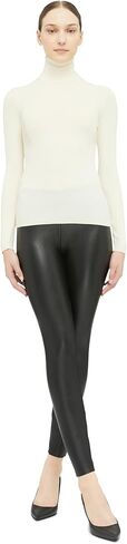 Wolford Merino Fine Rib Top Long Sleeve for Women Roll-Neck Top, Slim Fit Pullover Ribbed Knit Soft Washable Wool Sweater in Saudi Arabia