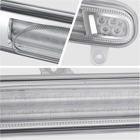 DNA MOTORING Full LED Sequential Chasing Turn Signal Lights Compatible with Peterbilt 389 2008-2025/567 589 2014-2026/388 2008-2015, P54-6046, P54-6046R, Chrome/Amber Lens, FDL-HAY-002 in Kuwait