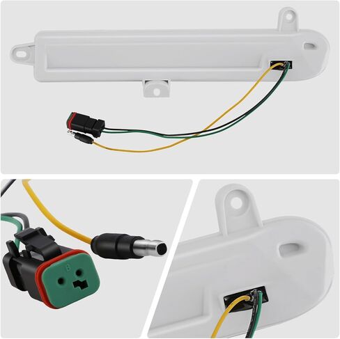 DNA MOTORING Full LED Sequential Chasing Turn Signal Lights Compatible with Peterbilt 389 2008-2025/567 589 2014-2026/388 2008-2015, P54-6046, P54-6046R, Chrome/Amber Lens, FDL-HAY-002 in Kuwait