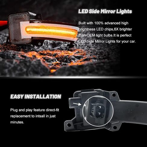 مجموعة مصابيح إشارة الانعطاف الجانبية LED العنبر العازلة لعام 2021 2022 2023+ Acura TLX MDX Led مرآة البركة علامة سحب الضوء الوامض أضواء وقوف السيارات عدسة واضحة in Kuwait