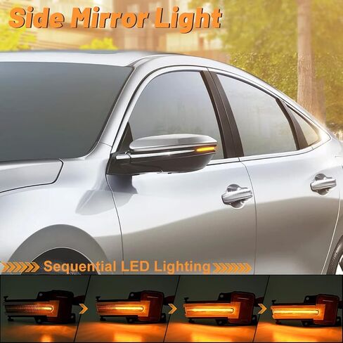 مجموعة مصابيح إشارة الانعطاف الجانبية LED العنبر العازلة لعام 2021 2022 2023+ Acura TLX MDX Led مرآة البركة علامة سحب الضوء الوامض أضواء وقوف السيارات عدسة واضحة in Kuwait
