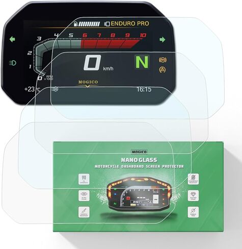 Motorcycle Accessories Nano Glass Dashboard Screen Protector Kit for BMW F800GS F900GS Adventure 2024+ / F900R F900XR 2020+ / F750GS F850GS C400X GT 2018+ (2 x Ultra Clear & 2 x Anti Glare) in Saudi Arabia