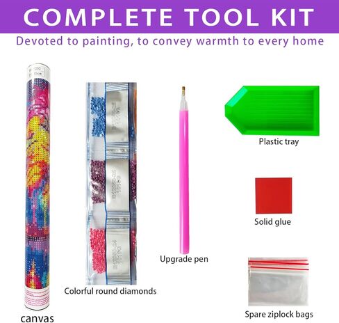 JXDXDJ Hummingbird Diamond Art Kits for Adults,Animal Full Round Drill 5D Diamond Painting Kits for Beginners,DIY Diamond Dots Paintings Picture,Gem Art for Adults Craft,Home Wall Decor 13.78x13.78 In in Kuwait
