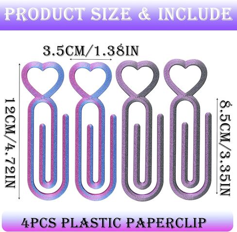 4pcs Diamond Art Canvases Roller Clips, Large Paper Clip Holder for Diamond Painting, Canvas & Paint Paperclips for 5D DIY Art, Plastic Paper Needle for Diamond Art Kits for Adults (Black Purple) in Saudi Arabia